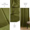 imageNICETOWN Black Velvet Curtains 2 Panels with Gold Foil Leaf Print  Modern Glam Black and Gold Drapes for Living Room Luxury Room Darkening Window Treatments for Bedroom amp Gothic Decor 50W x 84LGreen Series  Moss Green