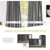 imageNICETOWN Black Velvet Curtains 2 Panels with Gold Foil Leaf Print  Modern Glam Black and Gold Drapes for Living Room Luxury Room Darkening Window Treatments for Bedroom amp Gothic Decor 50W x 84LGrey Series  Light Grey