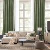 imageNICETOWN Black Velvet Curtains 2 Panels with Gold Foil Leaf Print  Modern Glam Black and Gold Drapes for Living Room Luxury Room Darkening Window Treatments for Bedroom amp Gothic Decor 50W x 84LGreen Series  Sage Green