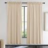 imageNICETOWN Black Velvet Curtains 2 Panels with Gold Foil Leaf Print  Modern Glam Black and Gold Drapes for Living Room Luxury Room Darkening Window Treatments for Bedroom amp Gothic Decor 50W x 84LYellow Series  Beige