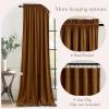 imageNICETOWN Black Velvet Curtains 2 Panels with Gold Foil Leaf Print  Modern Glam Black and Gold Drapes for Living Room Luxury Room Darkening Window Treatments for Bedroom amp Gothic Decor 50W x 84LYellow Series  Bronze