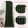 imageNICETOWN Black Velvet Curtains 2 Panels with Gold Foil Leaf Print  Modern Glam Black and Gold Drapes for Living Room Luxury Room Darkening Window Treatments for Bedroom amp Gothic Decor 50W x 84LGreen Series  Olive Green