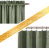 imageNICETOWN Black Velvet Curtains 2 Panels with Gold Foil Leaf Print  Modern Glam Black and Gold Drapes for Living Room Luxury Room Darkening Window Treatments for Bedroom amp Gothic Decor 50W x 84LGreen Series  Sage Green