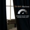 imageNICETOWN Black Velvet Curtains 2 Panels with Gold Foil Leaf Print  Modern Glam Black and Gold Drapes for Living Room Luxury Room Darkening Window Treatments for Bedroom amp Gothic Decor 50W x 84LBlue Series  Slate Blue