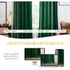 imageNICETOWN Black Velvet Curtains 2 Panels with Gold Foil Leaf Print  Modern Glam Black and Gold Drapes for Living Room Luxury Room Darkening Window Treatments for Bedroom amp Gothic Decor 50W x 84LGreen Series  Emerald Green
