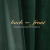 imageNICETOWN Black Velvet Curtains 2 Panels with Gold Foil Leaf Print  Modern Glam Black and Gold Drapes for Living Room Luxury Room Darkening Window Treatments for Bedroom amp Gothic Decor 50W x 84LGreen Series  Dark Green