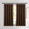 imageNICETOWN Black Velvet Curtains 2 Panels with Gold Foil Leaf Print  Modern Glam Black and Gold Drapes for Living Room Luxury Room Darkening Window Treatments for Bedroom amp Gothic Decor 50W x 84LBrown Series  Brown