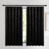 imageNICETOWN Black Velvet Curtains 2 Panels with Gold Foil Leaf Print  Modern Glam Black and Gold Drapes for Living Room Luxury Room Darkening Window Treatments for Bedroom amp Gothic Decor 50W x 84LBlack Series  Black