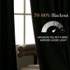 imageNICETOWN Black Velvet Curtains 2 Panels with Gold Foil Leaf Print  Modern Glam Black and Gold Drapes for Living Room Luxury Room Darkening Window Treatments for Bedroom amp Gothic Decor 50W x 84LGreen Series  Olive Green