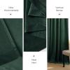 imageNICETOWN Black Velvet Curtains 2 Panels with Gold Foil Leaf Print  Modern Glam Black and Gold Drapes for Living Room Luxury Room Darkening Window Treatments for Bedroom amp Gothic Decor 50W x 84LGreen Series  Dark Green