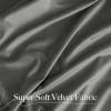 imageNICETOWN Black Velvet Curtains 2 Panels with Gold Foil Leaf Print  Modern Glam Black and Gold Drapes for Living Room Luxury Room Darkening Window Treatments for Bedroom amp Gothic Decor 50W x 84LGrey Series  Light Grey