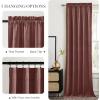 imageNICETOWN Black Velvet Curtains 2 Panels with Gold Foil Leaf Print  Modern Glam Black and Gold Drapes for Living Room Luxury Room Darkening Window Treatments for Bedroom amp Gothic Decor 50W x 84LPurple Series  Wild Rose