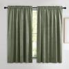 imageNICETOWN Black Velvet Curtains 2 Panels with Gold Foil Leaf Print  Modern Glam Black and Gold Drapes for Living Room Luxury Room Darkening Window Treatments for Bedroom amp Gothic Decor 50W x 84LGreen Series  Sage Green