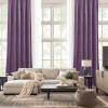 imageNICETOWN Black Velvet Curtains 2 Panels with Gold Foil Leaf Print  Modern Glam Black and Gold Drapes for Living Room Luxury Room Darkening Window Treatments for Bedroom amp Gothic Decor 50W x 84LPurple Series  Lavender Purple