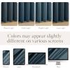 imageNICETOWN Black Velvet Curtains 2 Panels with Gold Foil Leaf Print  Modern Glam Black and Gold Drapes for Living Room Luxury Room Darkening Window Treatments for Bedroom amp Gothic Decor 50W x 84LBlue Series  Slate Blue