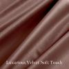 imageNICETOWN Black Velvet Curtains 2 Panels with Gold Foil Leaf Print  Modern Glam Black and Gold Drapes for Living Room Luxury Room Darkening Window Treatments for Bedroom amp Gothic Decor 50W x 84LPink Series  Dusty Rose Pink