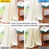 imageNICETOWN Black Velvet Curtains 2 Panels with Gold Foil Leaf Print  Modern Glam Black and Gold Drapes for Living Room Luxury Room Darkening Window Treatments for Bedroom amp Gothic Decor 50W x 84LWhite Series  Ivory White