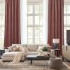 imageNICETOWN Black Velvet Curtains 2 Panels with Gold Foil Leaf Print  Modern Glam Black and Gold Drapes for Living Room Luxury Room Darkening Window Treatments for Bedroom amp Gothic Decor 50W x 84LPurple Series  Wild Rose
