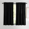 imageNICETOWN Black Velvet Curtains 2 Panels with Gold Foil Leaf Print  Modern Glam Black and Gold Drapes for Living Room Luxury Room Darkening Window Treatments for Bedroom amp Gothic Decor 50W x 84LBlack Series  Black