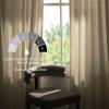 imageNICETOWN Black Velvet Curtains 2 Panels with Gold Foil Leaf Print  Modern Glam Black and Gold Drapes for Living Room Luxury Room Darkening Window Treatments for Bedroom amp Gothic Decor 50W x 84LWhite Series  Ivory White