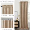 imageNICETOWN Black Velvet Curtains 2 Panels with Gold Foil Leaf Print  Modern Glam Black and Gold Drapes for Living Room Luxury Room Darkening Window Treatments for Bedroom amp Gothic Decor 50W x 84LYellow Series  Beige