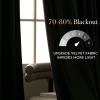 imageNICETOWN Black Velvet Curtains 2 Panels with Gold Foil Leaf Print  Modern Glam Black and Gold Drapes for Living Room Luxury Room Darkening Window Treatments for Bedroom amp Gothic Decor 50W x 84LGreen Series  Olive Green