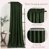 imageNICETOWN Black Velvet Curtains 2 Panels with Gold Foil Leaf Print  Modern Glam Black and Gold Drapes for Living Room Luxury Room Darkening Window Treatments for Bedroom amp Gothic Decor 50W x 84LGreen Series  Olive Green