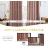 imageNICETOWN Black Velvet Curtains 2 Panels with Gold Foil Leaf Print  Modern Glam Black and Gold Drapes for Living Room Luxury Room Darkening Window Treatments for Bedroom amp Gothic Decor 50W x 84LPink Series  Dusty Pink