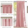 imageNICETOWN Black Velvet Curtains 2 Panels with Gold Foil Leaf Print  Modern Glam Black and Gold Drapes for Living Room Luxury Room Darkening Window Treatments for Bedroom amp Gothic Decor 50W x 84LPink Series  Blush Pink