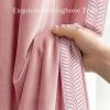 imageNICETOWN Black Velvet Curtains 2 Panels with Gold Foil Leaf Print  Modern Glam Black and Gold Drapes for Living Room Luxury Room Darkening Window Treatments for Bedroom amp Gothic Decor 50W x 84L1  Embroidered Trim  Blush Pink