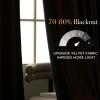 imageNICETOWN Black Velvet Curtains 2 Panels with Gold Foil Leaf Print  Modern Glam Black and Gold Drapes for Living Room Luxury Room Darkening Window Treatments for Bedroom amp Gothic Decor 50W x 84LBrown Series  Taupe