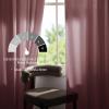 imageNICETOWN Black Velvet Curtains 2 Panels with Gold Foil Leaf Print  Modern Glam Black and Gold Drapes for Living Room Luxury Room Darkening Window Treatments for Bedroom amp Gothic Decor 50W x 84LPink Series  Blush Pink