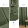 imageNICETOWN Black Velvet Curtains 2 Panels with Gold Foil Leaf Print  Modern Glam Black and Gold Drapes for Living Room Luxury Room Darkening Window Treatments for Bedroom amp Gothic Decor 50W x 84LGreen Series  Sage Green