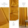 imageNICETOWN Black Velvet Curtains 2 Panels with Gold Foil Leaf Print  Modern Glam Black and Gold Drapes for Living Room Luxury Room Darkening Window Treatments for Bedroom amp Gothic Decor 50W x 84LYellow Series  Yellowish Gold