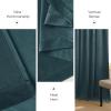 imageNICETOWN Black Velvet Curtains 2 Panels with Gold Foil Leaf Print  Modern Glam Black and Gold Drapes for Living Room Luxury Room Darkening Window Treatments for Bedroom amp Gothic Decor 50W x 84LBlue Series  Greyish Blue