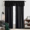 imageNICETOWN Black Velvet Curtains 2 Panels with Gold Foil Leaf Print  Modern Glam Black and Gold Drapes for Living Room Luxury Room Darkening Window Treatments for Bedroom amp Gothic Decor 50W x 84LBlack Series  Black