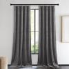 imageNICETOWN Black Velvet Curtains 2 Panels with Gold Foil Leaf Print  Modern Glam Black and Gold Drapes for Living Room Luxury Room Darkening Window Treatments for Bedroom amp Gothic Decor 50W x 84LGrey Series  Grey