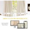 imageNICETOWN Black Velvet Curtains 2 Panels with Gold Foil Leaf Print  Modern Glam Black and Gold Drapes for Living Room Luxury Room Darkening Window Treatments for Bedroom amp Gothic Decor 50W x 84LWhite Series  Ivory White