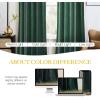 imageNICETOWN Black Velvet Curtains 2 Panels with Gold Foil Leaf Print  Modern Glam Black and Gold Drapes for Living Room Luxury Room Darkening Window Treatments for Bedroom amp Gothic Decor 50W x 84LGreen Series  Dark Green