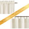 imageNICETOWN Black Velvet Curtains 2 Panels with Gold Foil Leaf Print  Modern Glam Black and Gold Drapes for Living Room Luxury Room Darkening Window Treatments for Bedroom amp Gothic Decor 50W x 84LWhite Series  Ivory White