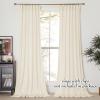 imageNICETOWN Black Velvet Curtains 2 Panels with Gold Foil Leaf Print  Modern Glam Black and Gold Drapes for Living Room Luxury Room Darkening Window Treatments for Bedroom amp Gothic Decor 50W x 84LWhite Series  Ivory White