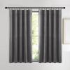 imageNICETOWN Black Velvet Curtains 2 Panels with Gold Foil Leaf Print  Modern Glam Black and Gold Drapes for Living Room Luxury Room Darkening Window Treatments for Bedroom amp Gothic Decor 50W x 84LGrey Series  Grey