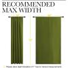 imageNICETOWN Christmas Window Curtains Blackout Drapes for Gifts Thermal Insulated Solid Rod Pocket Blackout CurtainsDraperies for Living Room Olive Green 1 Pair 52 by 72Inch