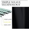 imageNICETOWN Halloween Patio Blackout Curtain Shades 2 Panels 55 inches x 102 inches Black Summer Home Decoration Thermal Insulated Grommet Blackout DraperiesDrapes for Kitchen