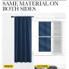 imageNICETOWN Kitchen Curtains Short Blackout Drapes Moroccan Blue 34 Wide by 54 Long 2 PCs Thermal Insulated Blackout Curtain Panels for Kids Room Play Room