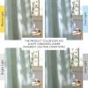 imageNICETOWN Linen Semi Sheer Curtains 72 inches Long Rod Pocket amp Back Tab Thick Flax Linen Weave Drapes Privacy Added with Light Filtering for BedroomFarmhouse Cream W55 x L72 2 PanelsSage Green