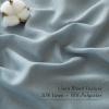 imageNICETOWN Linen Semi Sheer Curtains 72 inches Long Rod Pocket amp Back Tab Thick Flax Linen Weave Drapes Privacy Added with Light Filtering for BedroomFarmhouse Cream W55 x L72 2 PanelsStone Blue
