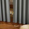 imageNICETOWN Linen Semi Sheer Curtains 72 inches Long Rod Pocket amp Back Tab Thick Flax Linen Weave Drapes Privacy Added with Light Filtering for BedroomFarmhouse Cream W55 x L72 2 PanelsGrey