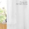 imageNICETOWN Linen Semi Sheer Curtains 72 inches Long Rod Pocket amp Back Tab Thick Flax Linen Weave Drapes Privacy Added with Light Filtering for BedroomFarmhouse Cream W55 x L72 2 PanelsWhite