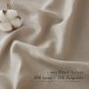 imageNICETOWN Linen Semi Sheer Curtains 72 inches Long Rod Pocket amp Back Tab Thick Flax Linen Weave Drapes Privacy Added with Light Filtering for BedroomFarmhouse Cream W55 x L72 2 PanelsTaupe